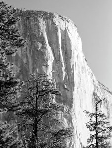 Sunlit El Capitan Rock